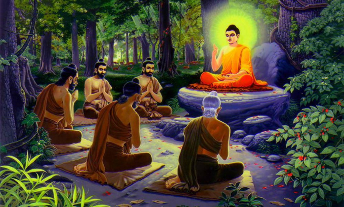 Đức Phật độ cho 5 anh em Kiều Trần Như trở thành những tu sĩ Phật giáo đầu tiên - Tăng được hình thành (Ảnh minh họa)