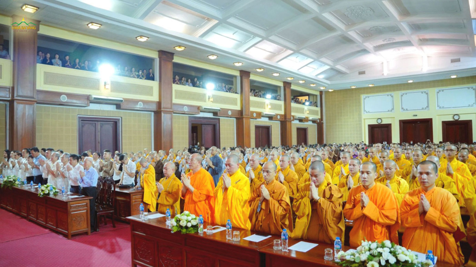 Sư Phụ Thích Trúc Thái Minh tham dự lễ Khai pháp khóa An cư kiết hạ của Học viện PGVN tại Hà Nội (năm 2023)