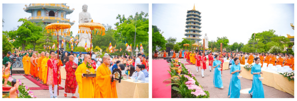 Cung nghinh chư Tôn đức Tăng quang lâm Lễ Phật đản trong không khí trang nghiêm, thành kính