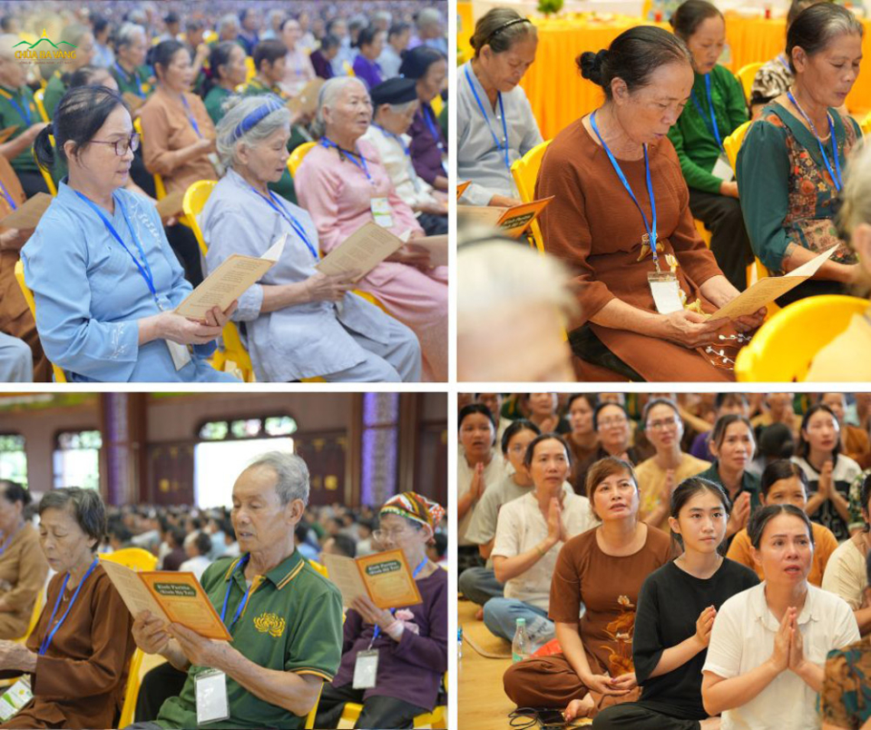 Quý Nhân dân, Phật tử cùng hướng tâm tụng kinh cầu an theo chư Tăng