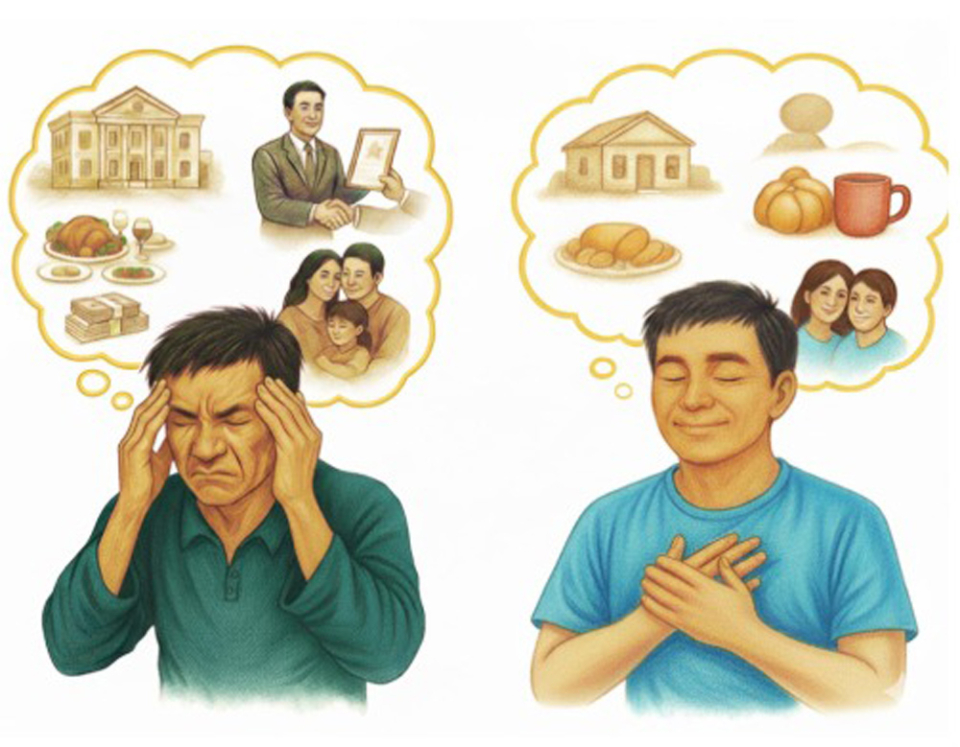 Sống biết đủ và hài lòng với những điều mình hiện có sẽ giúp ta hưởng được niềm vui và hạnh phúc (ảnh minh họa)