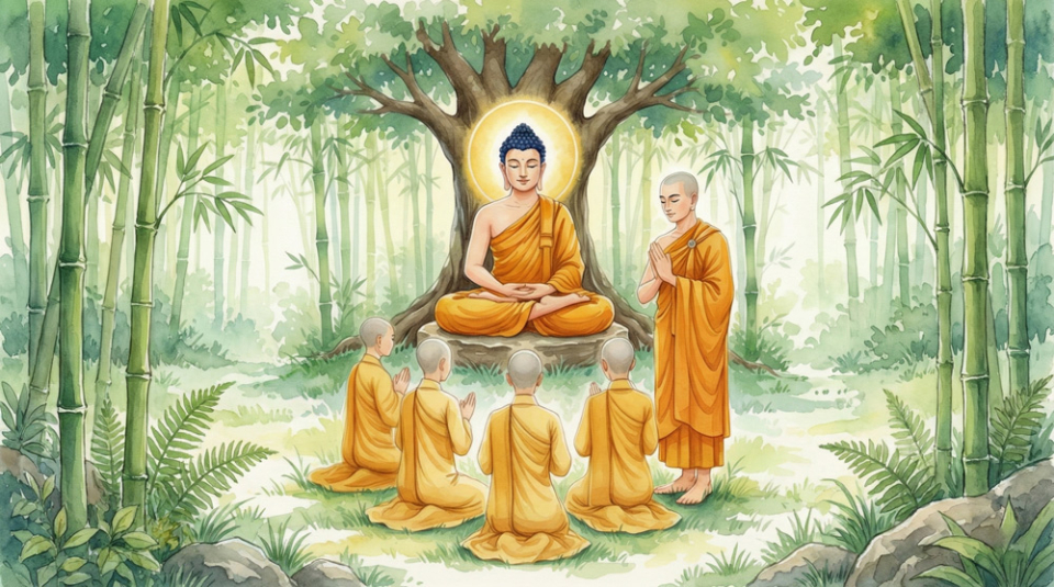 Để nữ nhân được xuất gia, Đức Phật đã tuyên bố Bát Kỉnh Pháp cho họ phụng trì suốt đời (Ảnh minh họa)