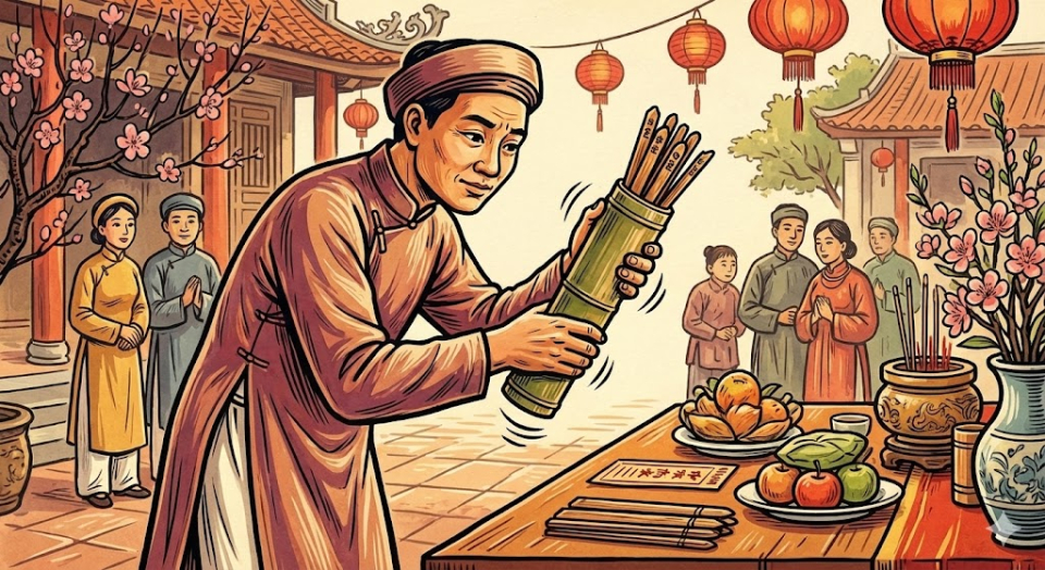 Việc xin quẻ đầu năm gây ra những lo lắng, phiền não không đáng (ảnh minh họa)