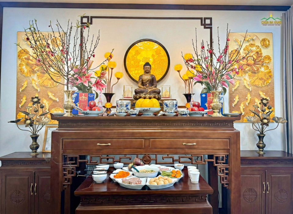 Mâm cúng tạ đất cuối năm (ảnh minh họa)