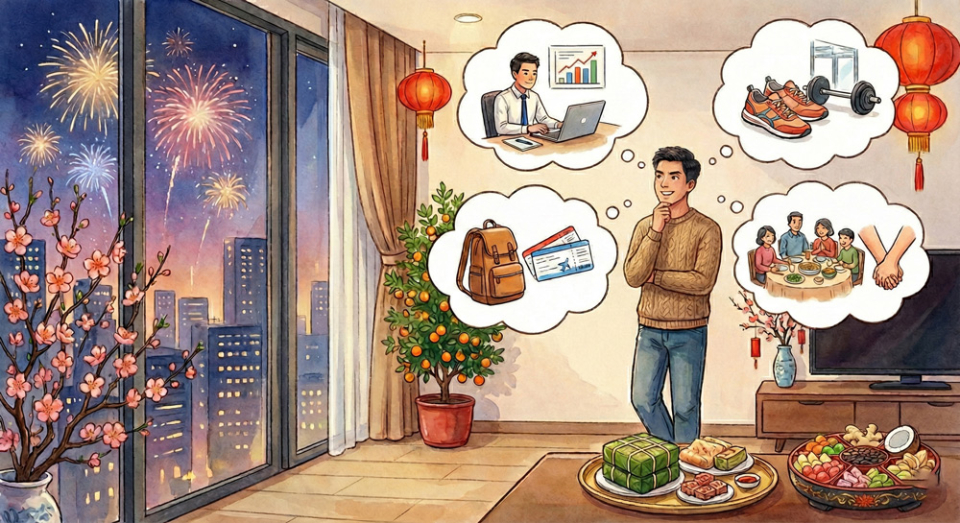 Nhiều người chọn tết là mốc thời gian phát nguyện làm mới cuộc đời (Ảnh minh họa)