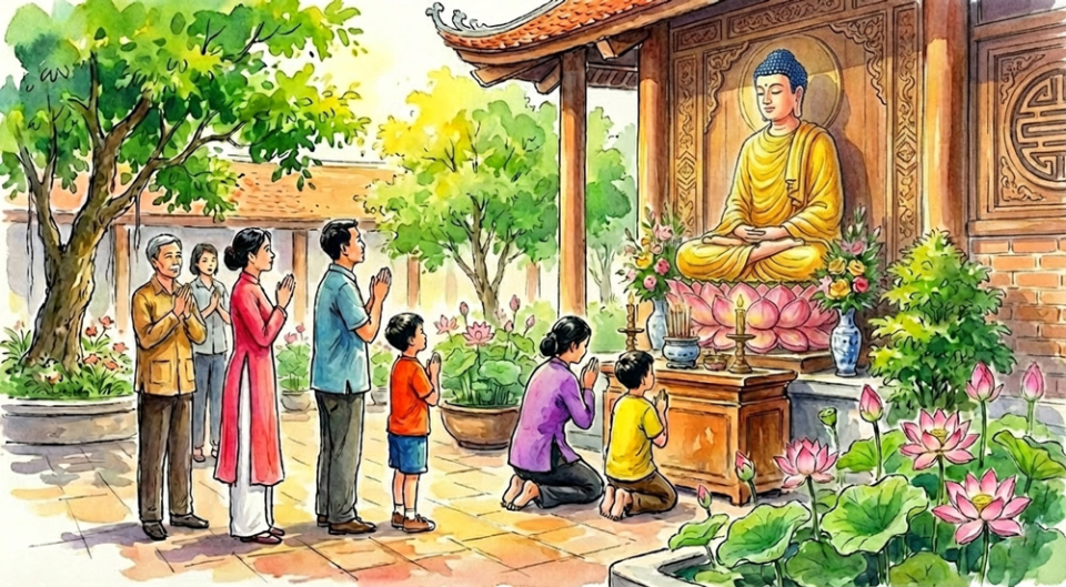 Chúng ta nên cầu nguyện với các bậc có oai đức, phước báu lớn (Ảnh minh họa)