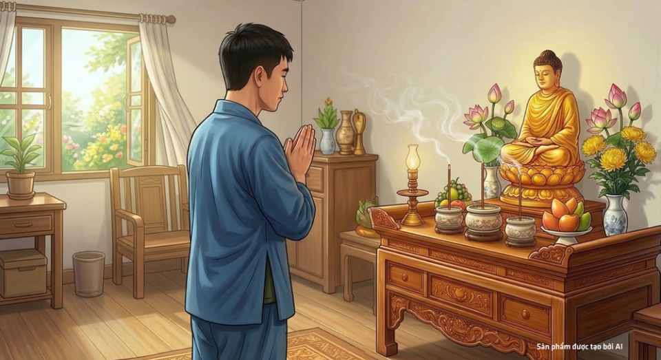 Thay bàn thờ mới với tâm thành kính là việc nên làm, tăng trưởng phước báu (ảnh minh họa)