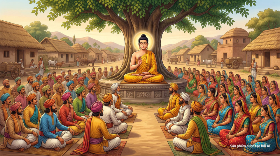 Đức Phật dùng thần thông để giáo hóa, cứu độ, giúp chúng sinh giác ngộ tu hành theo Phật Pháp để thoát khổ (ảnh minh họa)