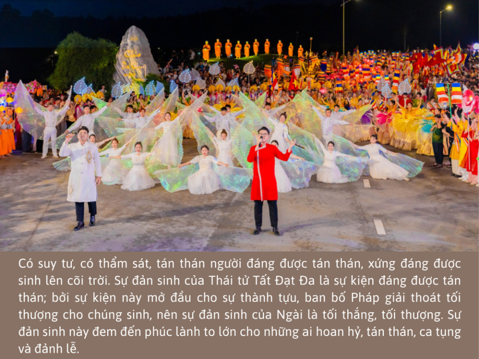 tán thán ca tụng mừng ngày Phật đản