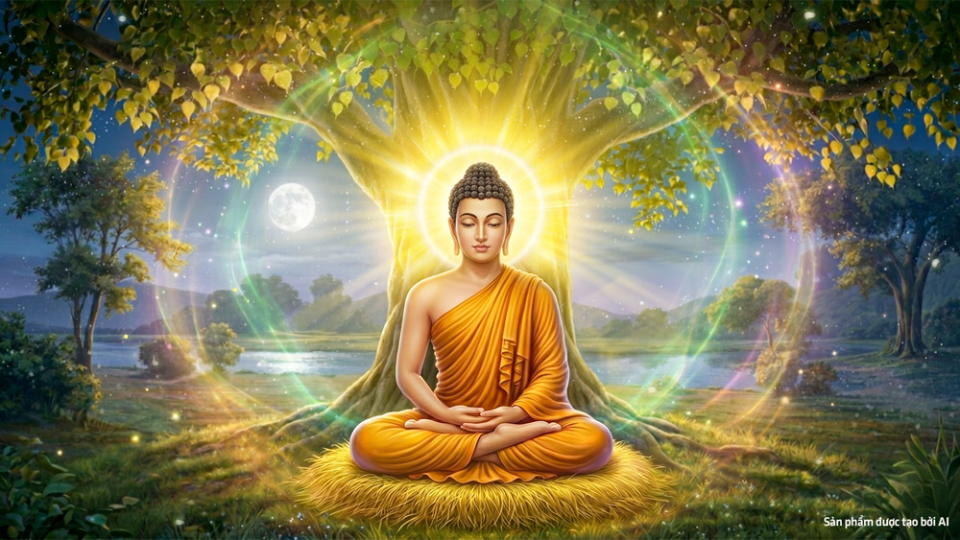 Đức Phật thành đạo, mở ra con đường giải thoát bất tử cho nhân loại (ảnh minh họa)