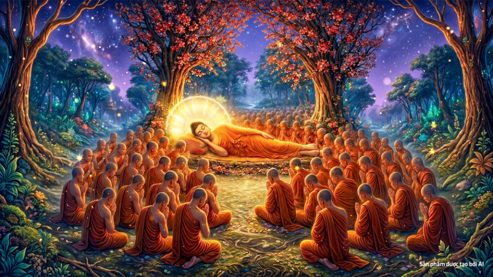 Đức Phật nhập Niết bàn đánh dấu sự viên mãn của một đời giáo hóa (ảnh minh họa)