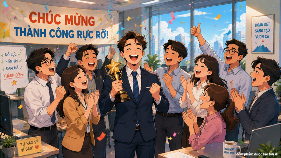 Chúng ta cần tập vui và khen người khác trước sự thành công của họ để dần giảm bớt đi tâm đố kỵ (ảnh minh họa)