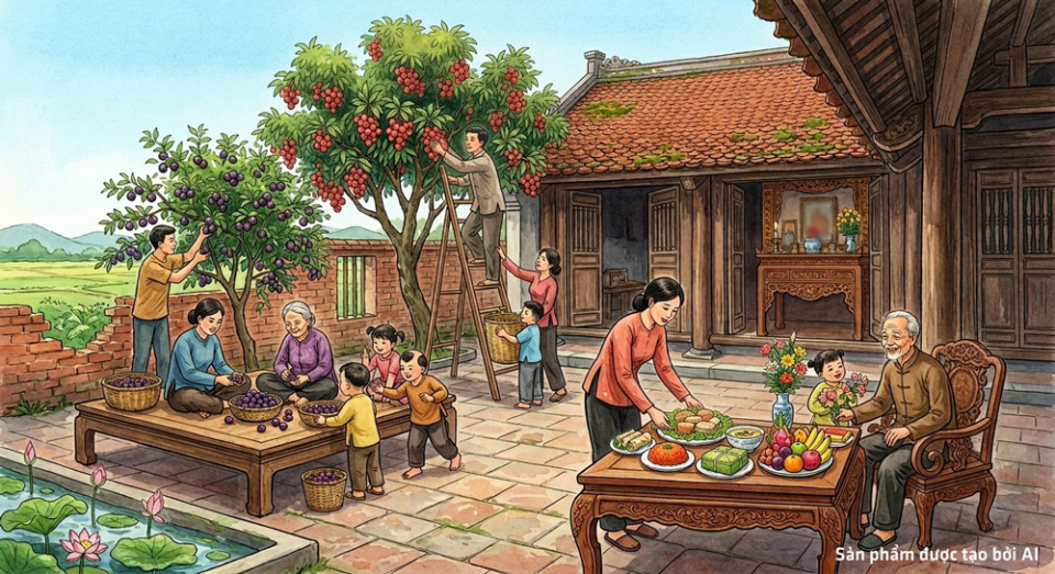 Làm lễ cúng tổ tiên trong tết Đoan ngọ là truyền thống của nhiều gia đình (ảnh minh họa)