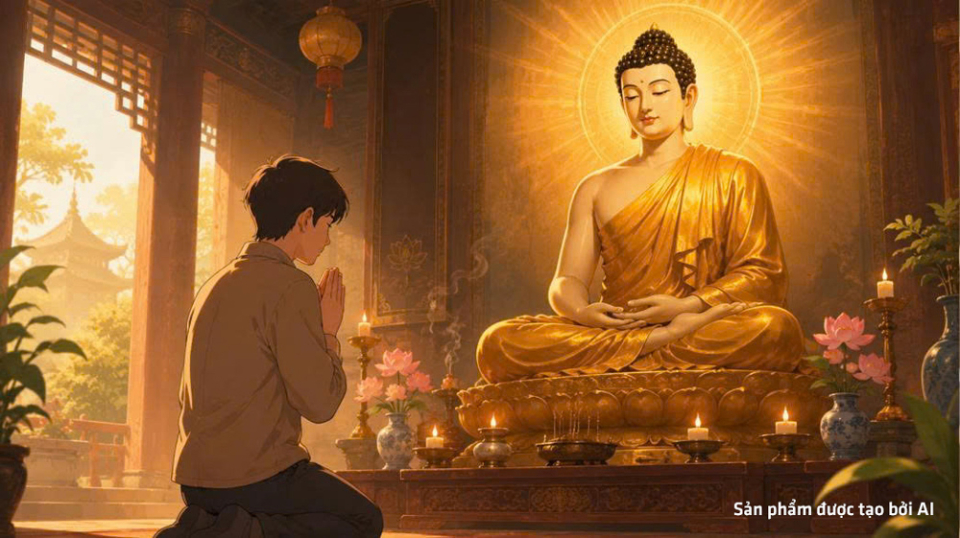 Chúng ta cần thành tâm sám hối lỗi lầm bất thiện trong quá khứ (ảnh minh họa)