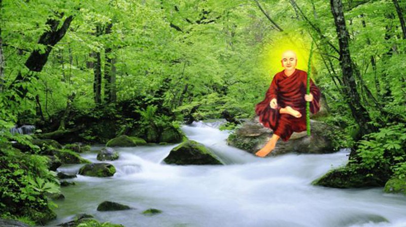 Bỏ ngai vàng Phật Hoàng Trần Nhân Tông xuất gia vào núi Yên Tử tu hạnh đầu đà (hình minh họa)