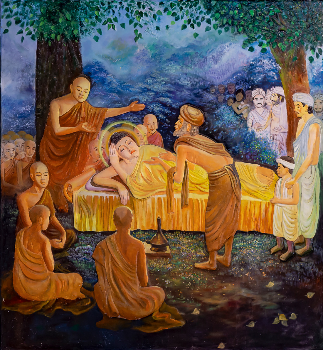 Đức Phật độ cho tu sĩ ngoại đạo Tu Bạt Đà La trước khi nhập diệt (ảnh minh họa)