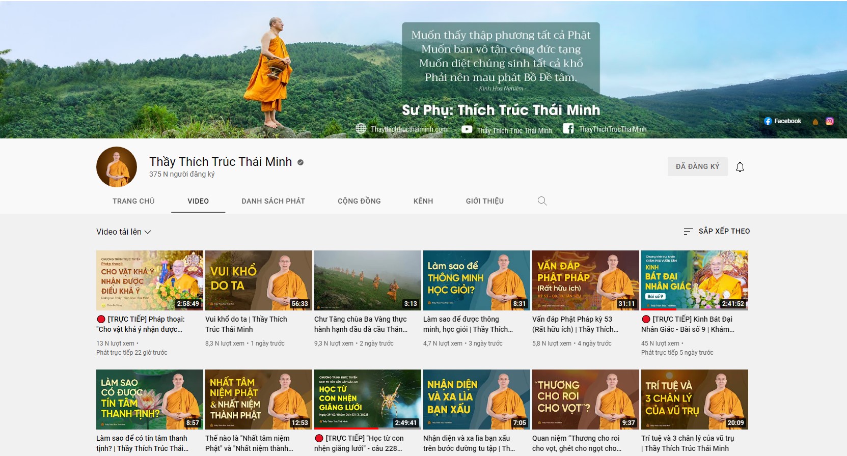 Bằng phương tiện truyền thông Internet, Thầy tâm nguyện mong muốn Phật Pháp sẽ được lan tỏa khắp thế giới để ai cũng được lợi ích