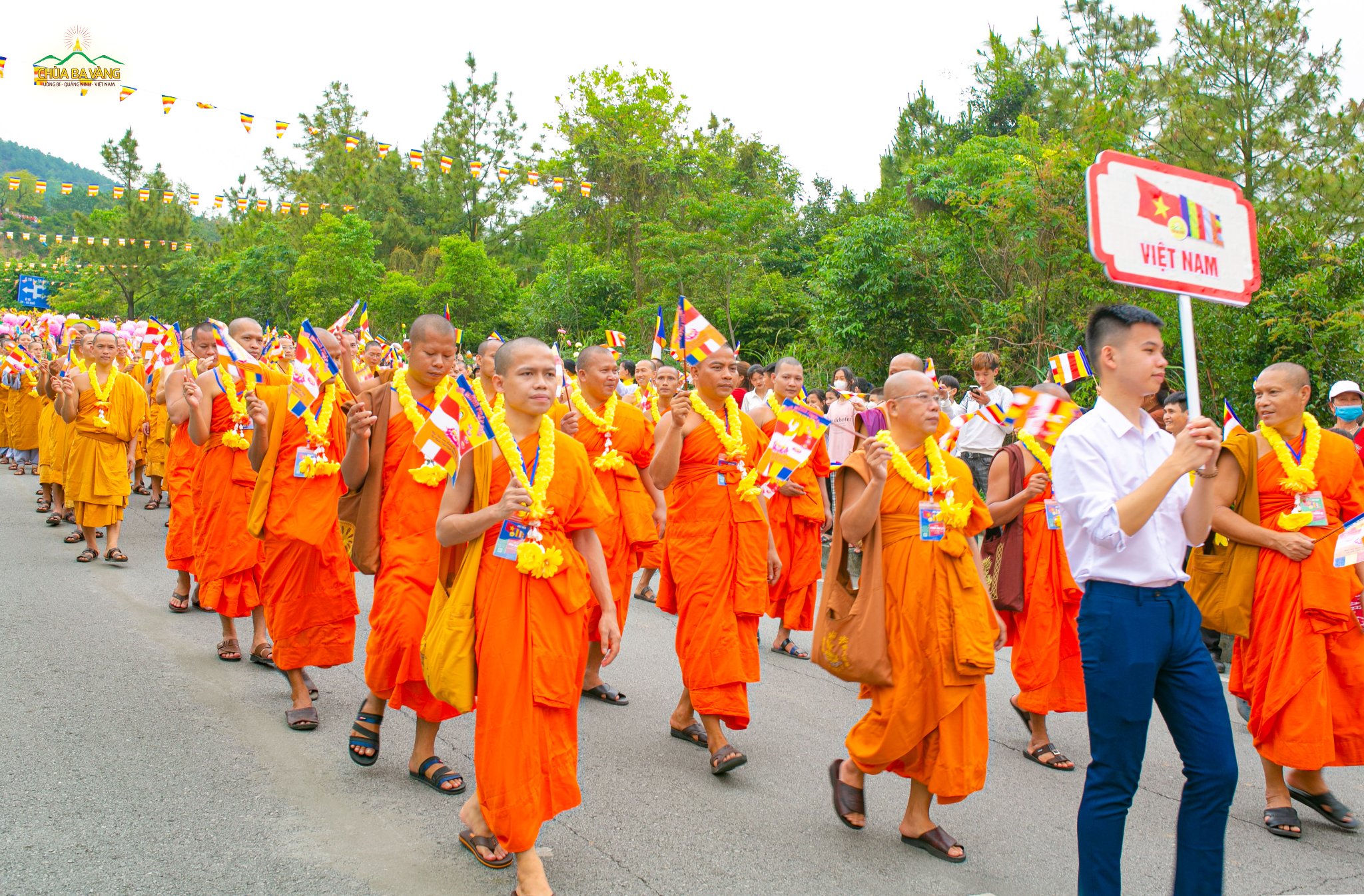 Lễ diễu hành có sự tham dự của chư Tăng các hệ phái tại Việt Nam