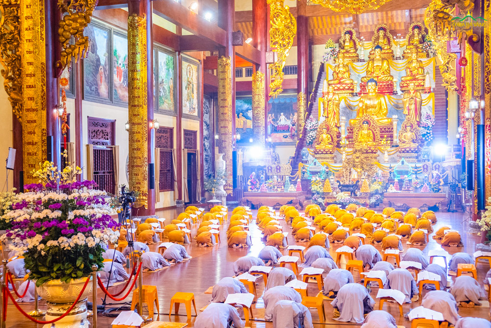 Đàn lễ Ngũ Bách Danh được tổ chức trực tuyến tại chùa Ba Vàng từ 17/2 đến 19/2 Nhâm Dần