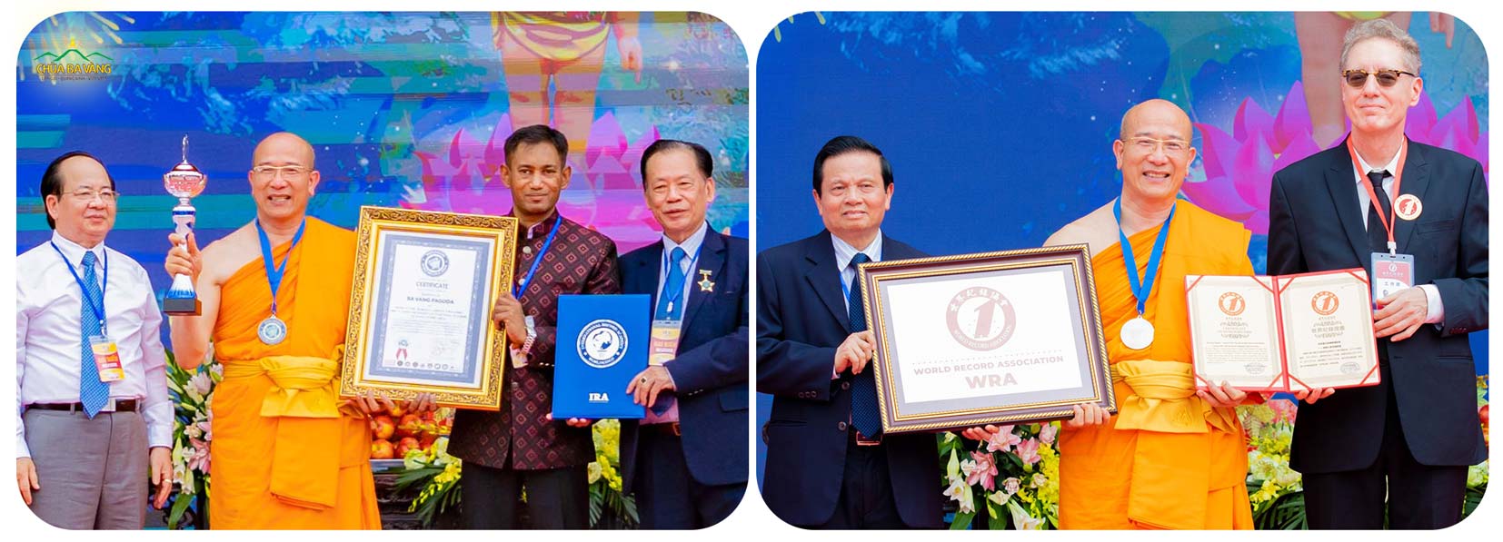 Thầy Thích Trúc Thái Minh đón nhận kỷ lục tòa giảng đường trên núi lớn nhất thế giới từ Liên minh Kỷ lục Thế giới – WorldKings và Hiệp hội kỷ lục thế giới WRA xác lập