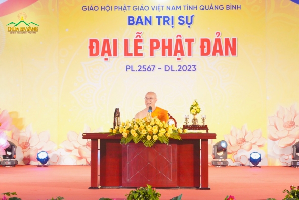 Sư Phụ Thích Trúc Thái Minh mong muốn các Phật tử sẽ kết nên đoá hoa tâm cúng dường Đức Phật đản sinh