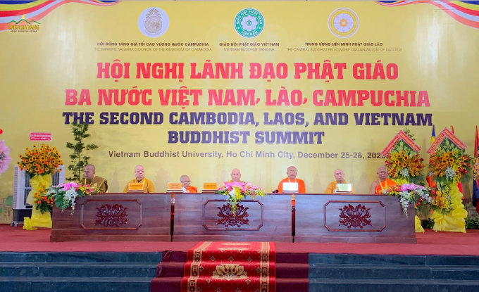 Lãnh đạo Phật giáo Việt Nam, Lào, Campuchia tham dự Hội nghị