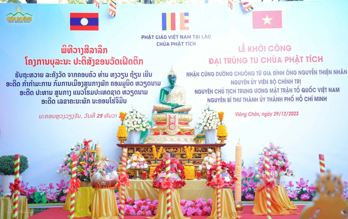 Việc trùng tu chùa Phật Tích không chỉ đáp ứng nguyện vọng của chư Tăng Ni, Phật tử, mà còn đáp ứng tốt hơn nhu cầu sinh hoạt tâm linh của cộng đồng người Việt Nam và người dân Lào tại địa bàn