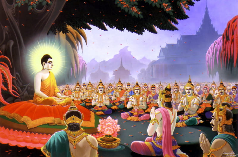 Lễ Hằng Thuận khởi nguồn từ câu chuyện khi Đức Phật về thăm kinh thành Ca Tỳ La Vệ vào đúng ngày mà Vương tử Ma Ha Nam cưới vợ (Nguồn: Internet)