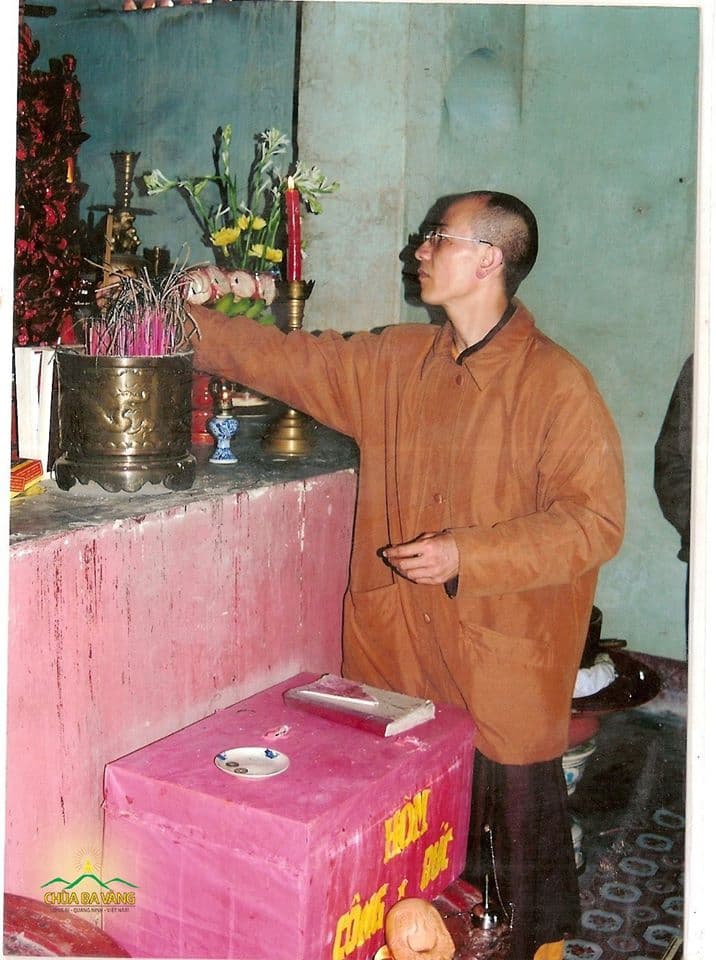 Sư Phụ Thích Trúc Thái Minh ngày mới về chùa