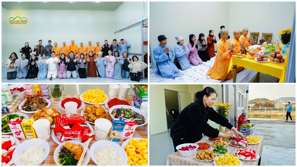 Thầy Thích Trúc Thái Minh và chư Tăng tác lễ cầu an cho các gia đình, nhóm Phật tử, doanh nghiệp tại Hàn Quốc