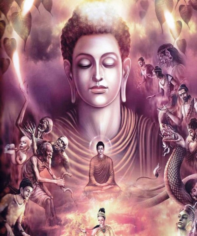 Khi chứng đắc thiên nhãn minh, Đức Phật thấy được sự sống chết của tất cả chúng sinh