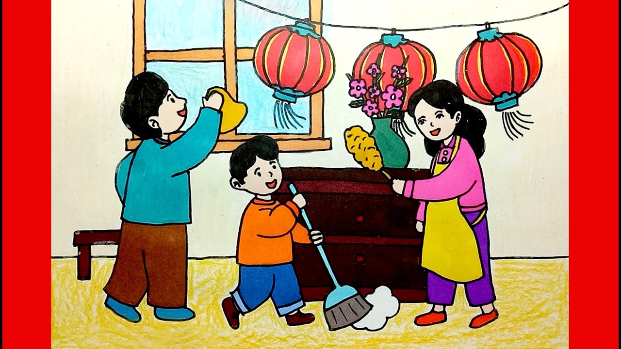 Chúng ta nên quét dọn để nhà cửa sạch sẽ những ngày đầu năm mới (Ảnh minh họa)