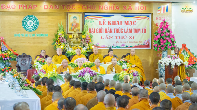 Đại giới đàn Trúc Lâm Tam Tổ lần thứ XI đã được tổ chức tại Trụ sở GHPGVN tỉnh Quảng Ninh - chùa Trình, TP.Uông Bí