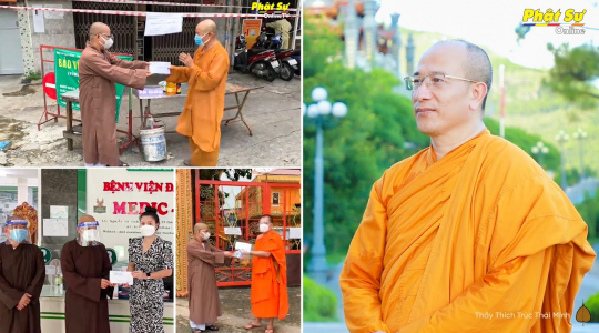 Thầy Thích Trúc Thái Minh gửi quà ủng hộ, cùng miền Nam chống dịch | Phật sự Online TV đưa tin