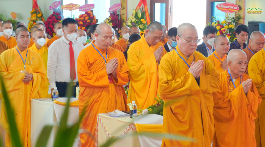 Sư Phụ Thích Trúc Thái Minh cùng chư Tăng chùa Ba Vàng tham dự Đại hội Đại biểu Phật giáo tỉnh Quảng Bình nhiệm kỳ IV