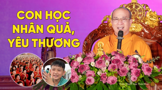 Con học nhân quả và yêu thương | Thầy Thích Trúc Thái Minh | Khóa tu mùa hè chùa Ba Vàng 2023