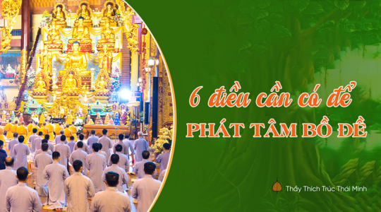 Muốn phát tâm Bồ đề, nhất định phải nuôi dưỡng đủ 6 tâm này