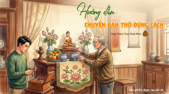 Hướng dẫn chuyển đổi bàn thờ đơn giản, chi tiết, tránh phạm tâm linh