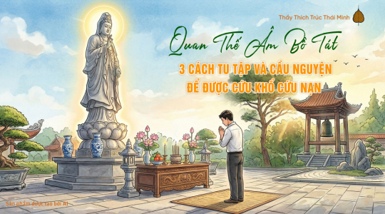 Bồ tát Quán Thế Âm: 3 cách tu tập để được Bồ tát cứu khổ cứu nạn