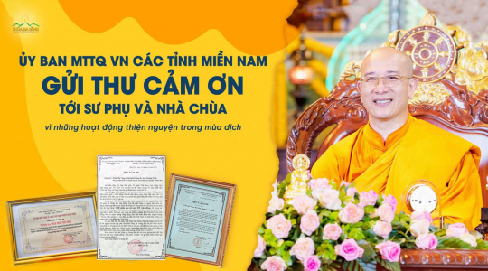 Những lá thư cảm ơn từ tỉnh Trà Vinh và tỉnh Đồng Nai gửi tới chùa Ba Vàng