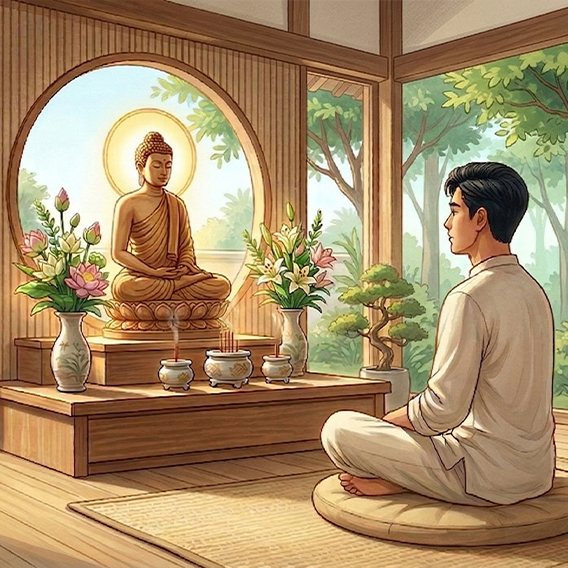 Lợi ích của niệm Phật và 2 cách niệm giúp thoát khổ, được phúc lạc