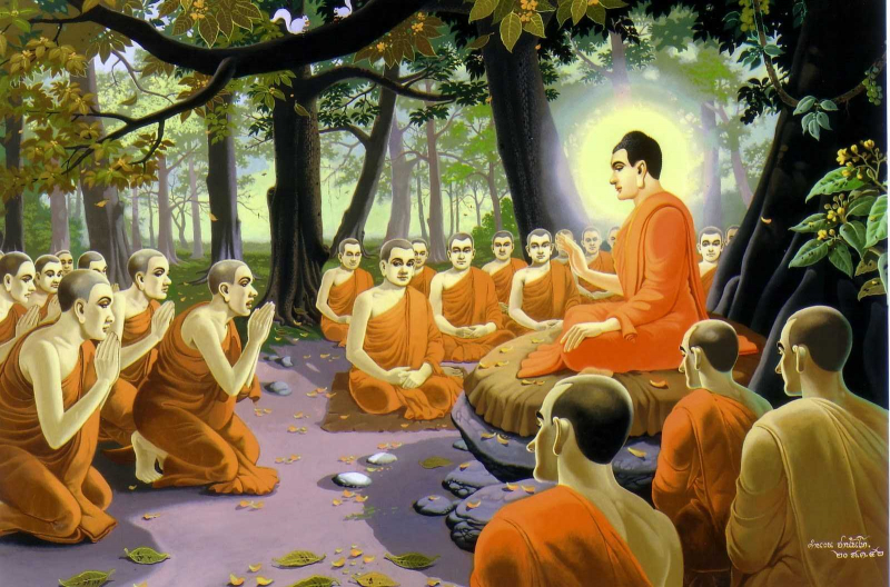 Đức Phật là người tìm lại con đường Bát chánh đạo và truyền dạy lại cho chúng đệ tử của Ngài (ảnh minh họa)